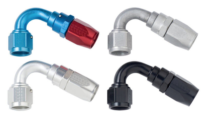 Fragola -8AN x 120 Degree Power Flow Hose End - Black Fragola