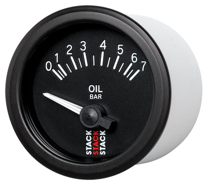 Autometer Stack 52mm 0-7 Bar M10 (M) Electric Oil Pressure Gauge - Black ST3201