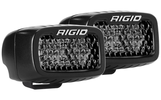 RIGID Industries SR-M Series PRO Spot Diffused Midnight Pods Pair - 902513BLK
