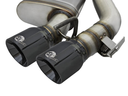 aFe MACHForce XP 3in 304 SS Axle-Back Exhaust Dual Exhaust (NPP) w/ Black Tips 16-17 Camaro SS V8 aFe