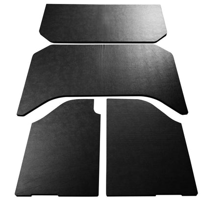 DEI 07-10 Jeep Wrangler JK 4-Door Boom Mat Headliner - 4 Piece - Black Leather Look DEI