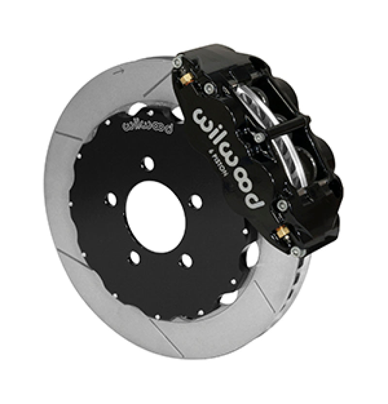 Wilwood Narrow Superlite 6R Front Big Brake Kit 12.88in Slotted Black 05-11 Ford Crown Victoria Wilwood