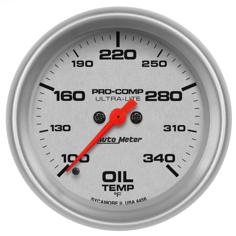 Autometer Ultra-Lite 2-5/8in 100-340F Oil Temp Gauge - Digital Stepper Motor 4456