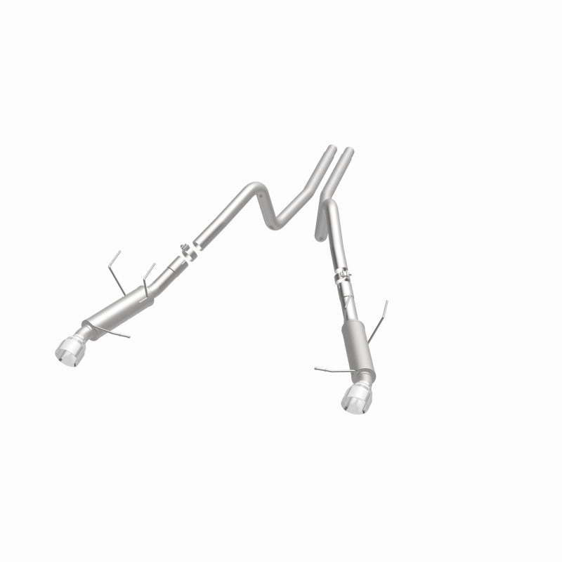 Magnaflow 2014 Ford Mustang V6 3.7L Comp Series Dual Split Rear Polished Stainless C/B Perf Exhaust Magnaflow