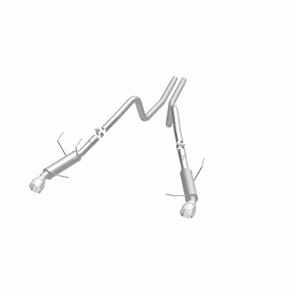 Magnaflow 2014 Ford Mustang V6 3.7L Comp Series Dual Split Rear Polished Stainless C/B Perf Exhaust Magnaflow