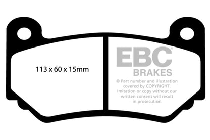 EBC AP Racing CP7600 Caliper Redstuff Brake Pads - eliteracefab.com