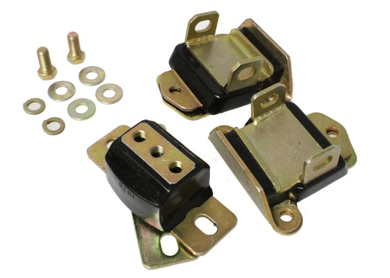 Energy Suspension 67-72 Camaro/64-72 Chevelle/63-82 Corvette Black Zinc 2 Engine & 1 Trans Mount Set - eliteracefab.com