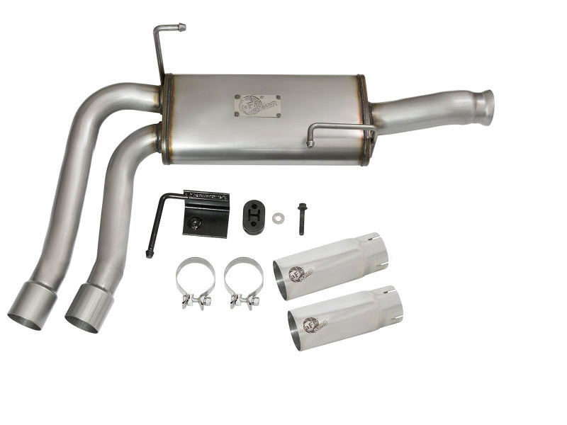 aFe Rebel Series CB Middle-Side Exit SS Exhaust w/ Polished Tips 09-16 GM Silverado/Sierra V6/V8 aFe