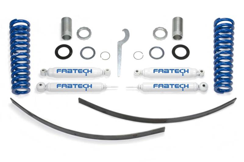 Fabtech 95.5-04 Toyota Tacoma Prnnr 6 Lug Mdls 2/4WD 0-3.5in Basic Adj C/O Sys w/Perf Rr Shks - eliteracefab.com