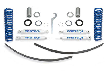 Fabtech 95.5-04 Toyota Tacoma Prnnr 6 Lug Mdls 2/4WD 0-3.5in Basic Adj C/O Sys w/Perf Rr Shks - eliteracefab.com