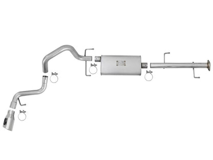 aFe Scorpion 2-1/2in Alum Steel Cat-Back Exhaust w/ Polished Tips 07-17 Toyota FJ Cruiser V6 4.0L - eliteracefab.com