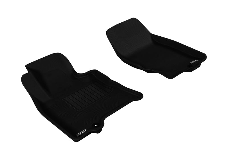 3D MAXpider 2009-2017 Infiniti QX70/QX50/FX35/EX35 Kagu 1st Row Floormat - Black - eliteracefab.com