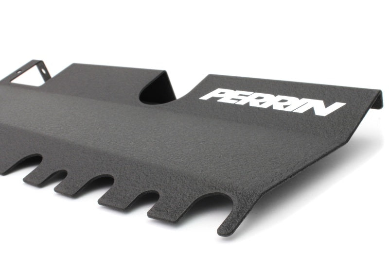 Perrin 15-21 WRX/STI Radiator Shroud (With OEM Intake Scoop) - Black Perrin Performance