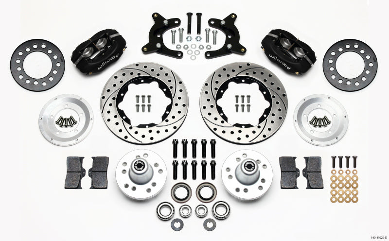 Wilwood Forged Dynalite Front Kit 11.00in Drilled 62-72 CDP A Body - 9in Drum Wilwood