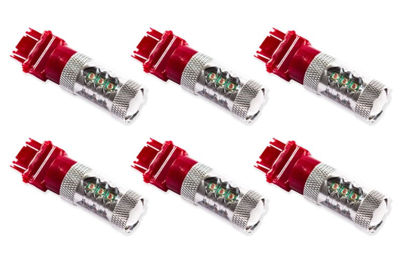 Diode Dynamics 3157 LED Bulb XP80 LED - Red Set of 6 Diode Dynamics