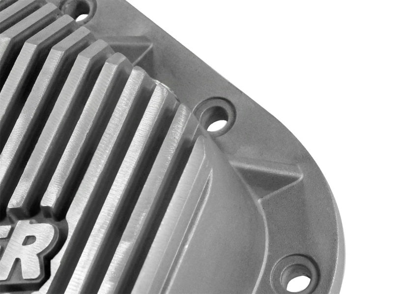 afe Front Differential Cover (Raw; Street Series); Ford Diesel Trucks 94.5-14 V8-7.3/6.0/6.4/6.7L - eliteracefab.com