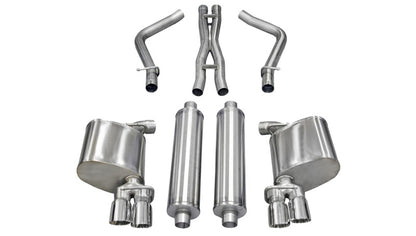 Corsa 11-13 Dodge Charger R/T 5.7L V8 Polished Sport Cat-Back Exhaust CORSA Performance