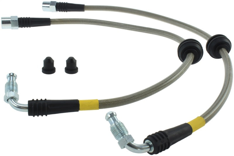 STOPTECH 07-08 AUDI RS4 FRONT STAINLESS STEEL BRAKE LINE KIT, 950.33005 - eliteracefab.com