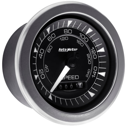 Autometer Chrono 3-3/8in 160MPH Electric Programmable Speedometer Gauge 8188