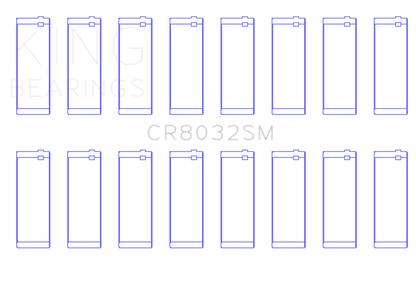 King Chrysler 345/ 370 16V (Size 0.25) Connecting Rod Bearing Set King Engine Bearings