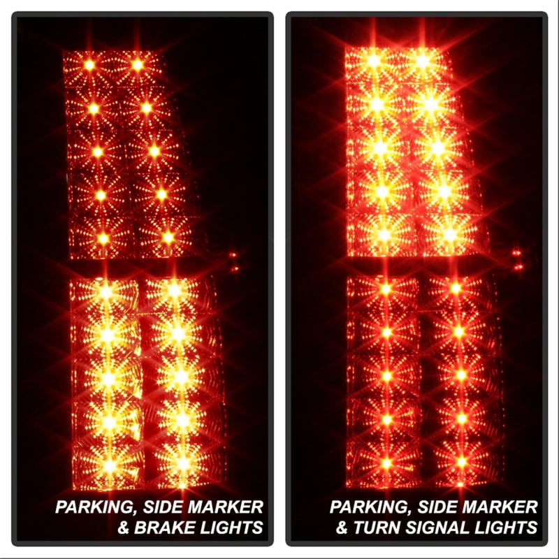 Spyder Chevy Suburban/GMC Yukon/Yukon Denali 07-14 LED Tail Lights Blk Smke ALT-YD-CSUB07-LED-BSM - eliteracefab.com