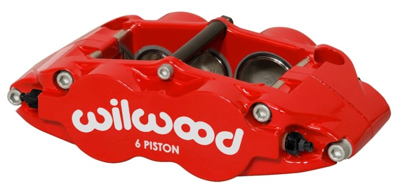 Wilwood Caliper Forged Narrow Superlite R/H FNSL6R-DS Dust Seal 1.62/1.12 1.10in Rotor Width - Red Wilwood