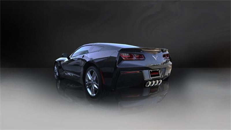 Corsa 2014 Corvette C7 Coupe 6.2L V8 AT/MT 2.75in Valve-Back Dual Rear Exit Polished Xtreme Exh - eliteracefab.com