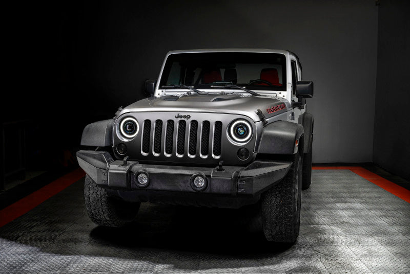 Oracle Oculus 7in Bi-LED Projector Headlights for Jeep Wrangler JK - 6000K - eliteracefab.com