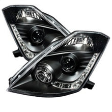 Load image into Gallery viewer, Spyder Nissan 350Z 03-05 Projector Headlights Xenon DRL Blk High H1 Lw D2R PRO-YD-N350Z02-HID-DRL-BK - eliteracefab.com