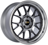 BBS LM-R 19x10 5x120 ET20 Diamond Black Center Diamond Cut Lip Wheel -82mm PFS/Clip Required