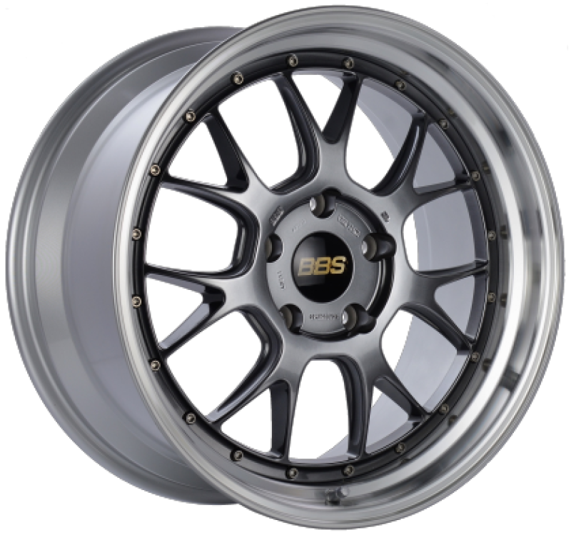 BBS LM-R 19x9.5 5x114.3 ET38 Diamond Black Center Diamond Cut Lip Wheel - 82mm PFS Required BBS