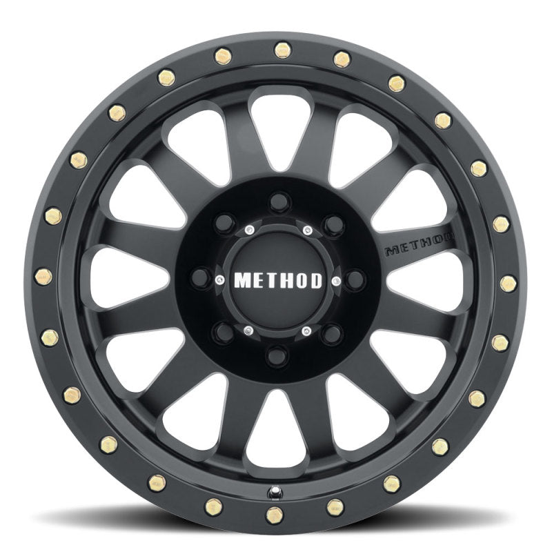 Method MR304 Double Standard 17x8.5 0mm Offset 8x170 130.81mm CB Matte Black Wheel - eliteracefab.com