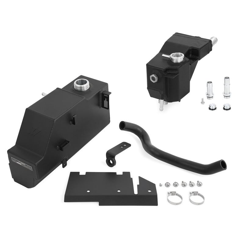 Mishimoto 11-19 Ford 6.7L Powerstroke Expansion Tank Kit - Micro-Wrinkle Black - eliteracefab.com