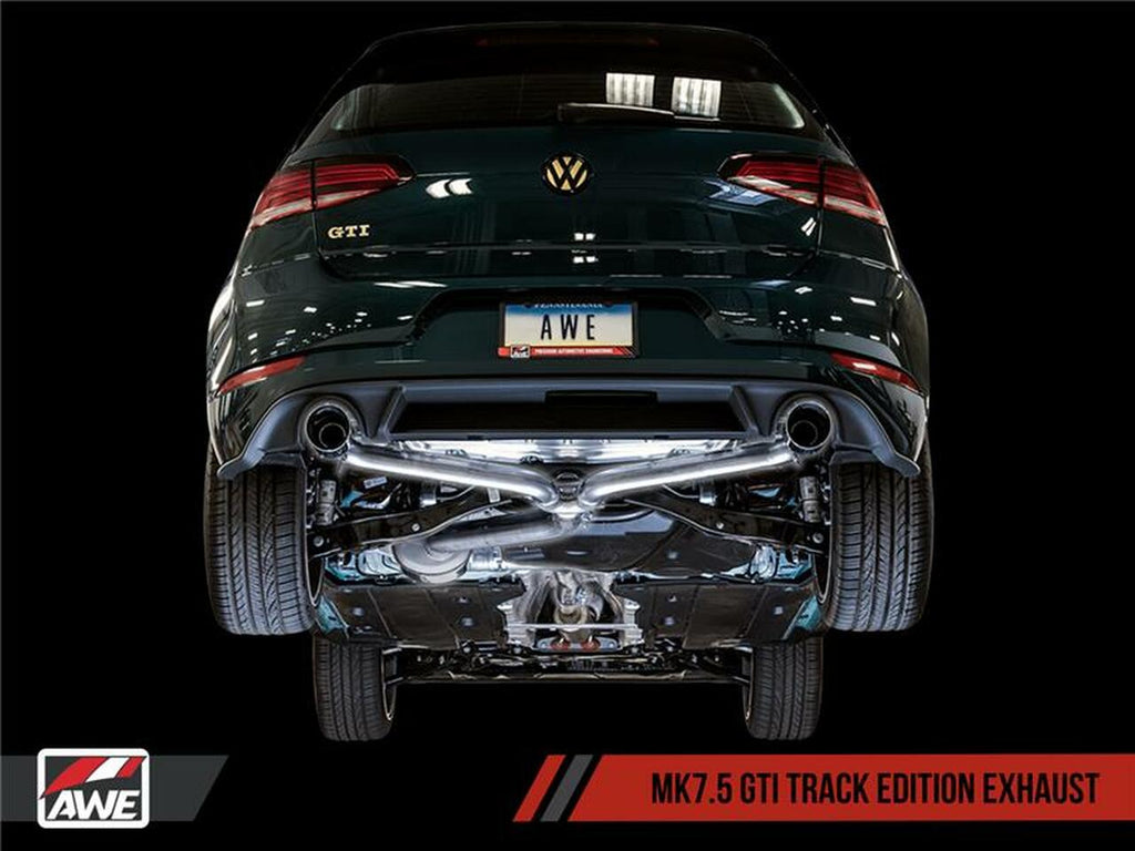 AWE Tuning Volkswagen GTI MK7.5 2.0T Touring Edition Exhaust w/Diamond Black Tips 102mm - eliteracefab.com