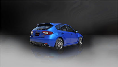 Corsa 08-13 Subaru Impreza Hatchback STI 2.5L Turbo Manual Black Sport Cat-Back Exhaust CORSA Performance
