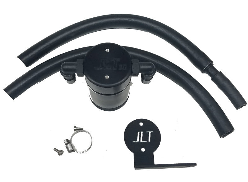 J&L 13-18 Ford Focus ST Front Oil Separator 3.0 - Black Anodized - eliteracefab.com