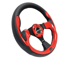 Load image into Gallery viewer, NRG Reinforced Sport Steering Wheel 320mm Red Trim - eliteracefab.com