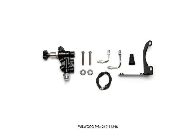 Wilwood Tandem Remote Master Cylinder Mounting Bracket L/H Kit w/ Prop Valve Wilwood