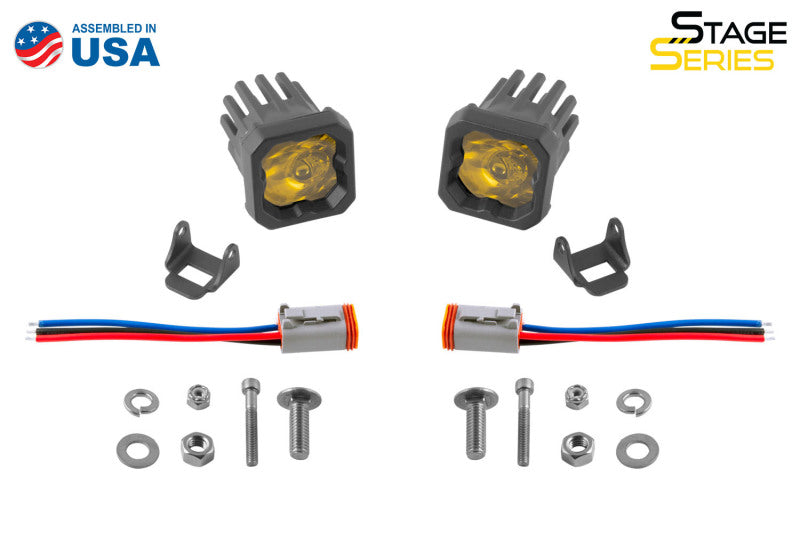 Diode Dynamics Stage Series C1 LED Pod Sport - Yellow Spot Standard ABL (Pair) Diode Dynamics