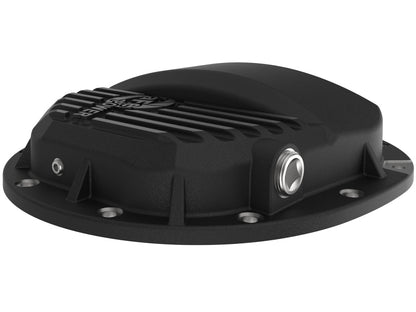 aFe Power Pro Series AAM 9.5/9.76 Rear Diff Cover Black w/Mach Fins 14-19 GM Silverado/Sierra 1500 - eliteracefab.com