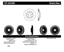 Load image into Gallery viewer, STOPTECH 07-09 LEXUS ES 250/ES 300/ ES330/ES350 SPORTSTOP SLOTTED &amp; DRILLED RIGHT FRONT ROTOR, 127.44146R - eliteracefab.com