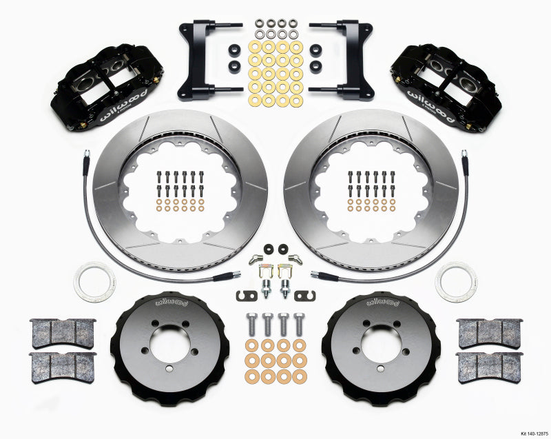 Wilwood Narrow Superlite 6R Front Hat Kit 14.00in 1999-2012 Subaru WRX w/Lines Wilwood