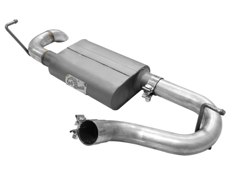 aFe Scorpion Exhaust System Axle Back Aluminized Hi-Tuck 07-17 Jeep Wrangler JK V6 3.6/3.8L - eliteracefab.com