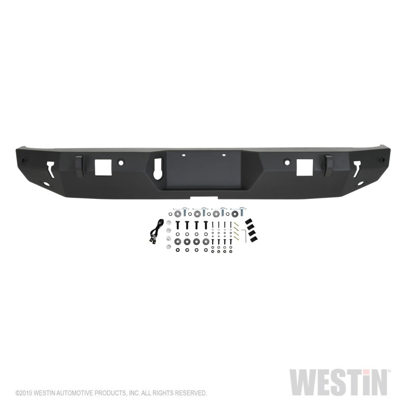 Westin 2020 Jeep Gladiator w/Sensors WJ2 Rear Bumper w/Sensor - Textured Black Westin