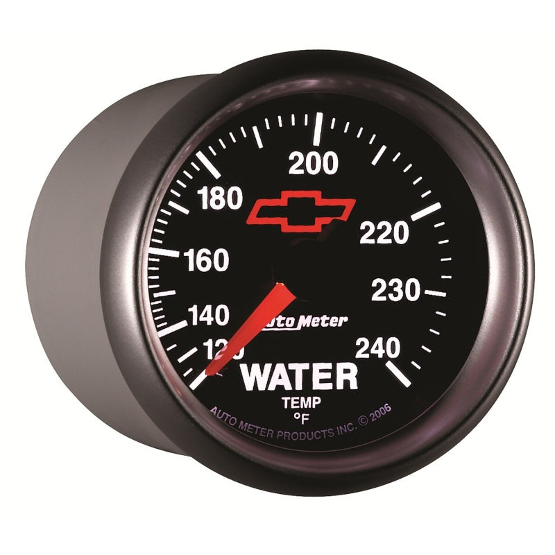 Autometer Sport-Comp II 2-1/16in 120-240 Deg Mechanical Water Temp Gauge - Bowtie Black 3632-00406