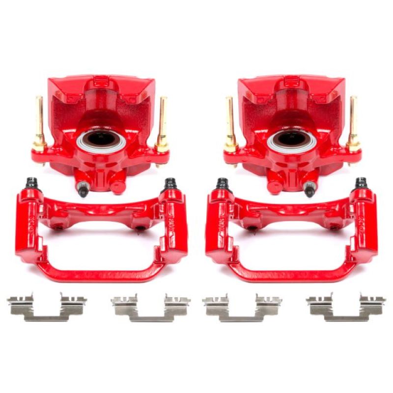 Power Stop 07-16 Cadillac Escalade Rear Red Calipers w/Brackets - Pair - eliteracefab.com