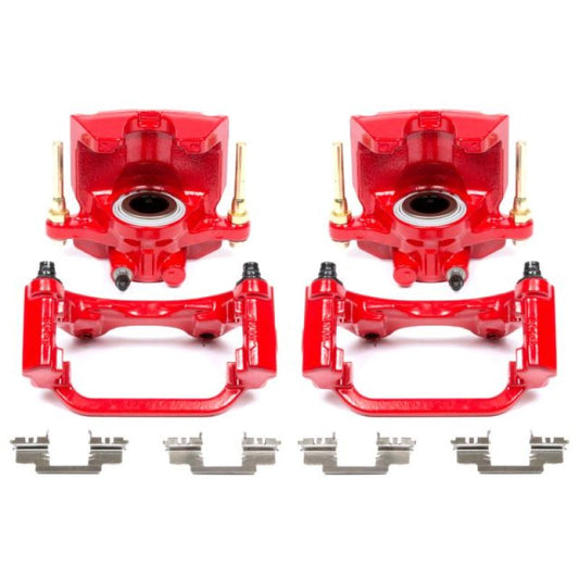 Power Stop 07-16 Cadillac Escalade Rear Red Calipers w/Brackets - Pair - eliteracefab.com