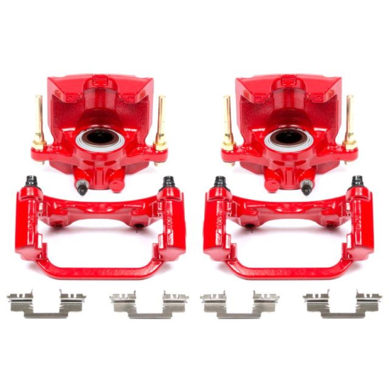 Power Stop 07-16 Cadillac Escalade Rear Red Calipers w/Brackets - Pair - eliteracefab.com