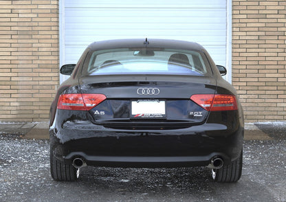 AWE Tuning Audi B8 A5 2.0T Touring Edition Exhaust - Dual Outlet Polished Silver Tips AWE Tuning
