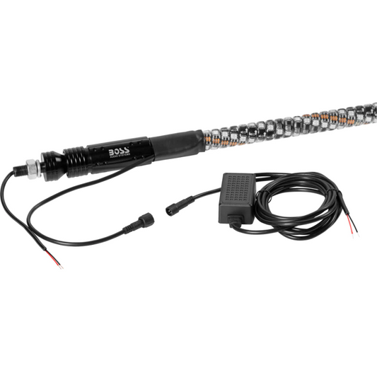 Boss Audio Systems ATV Whip Antenna/ 48 inch/ Multicolor/ IP67 Weatherproof Boss Audio